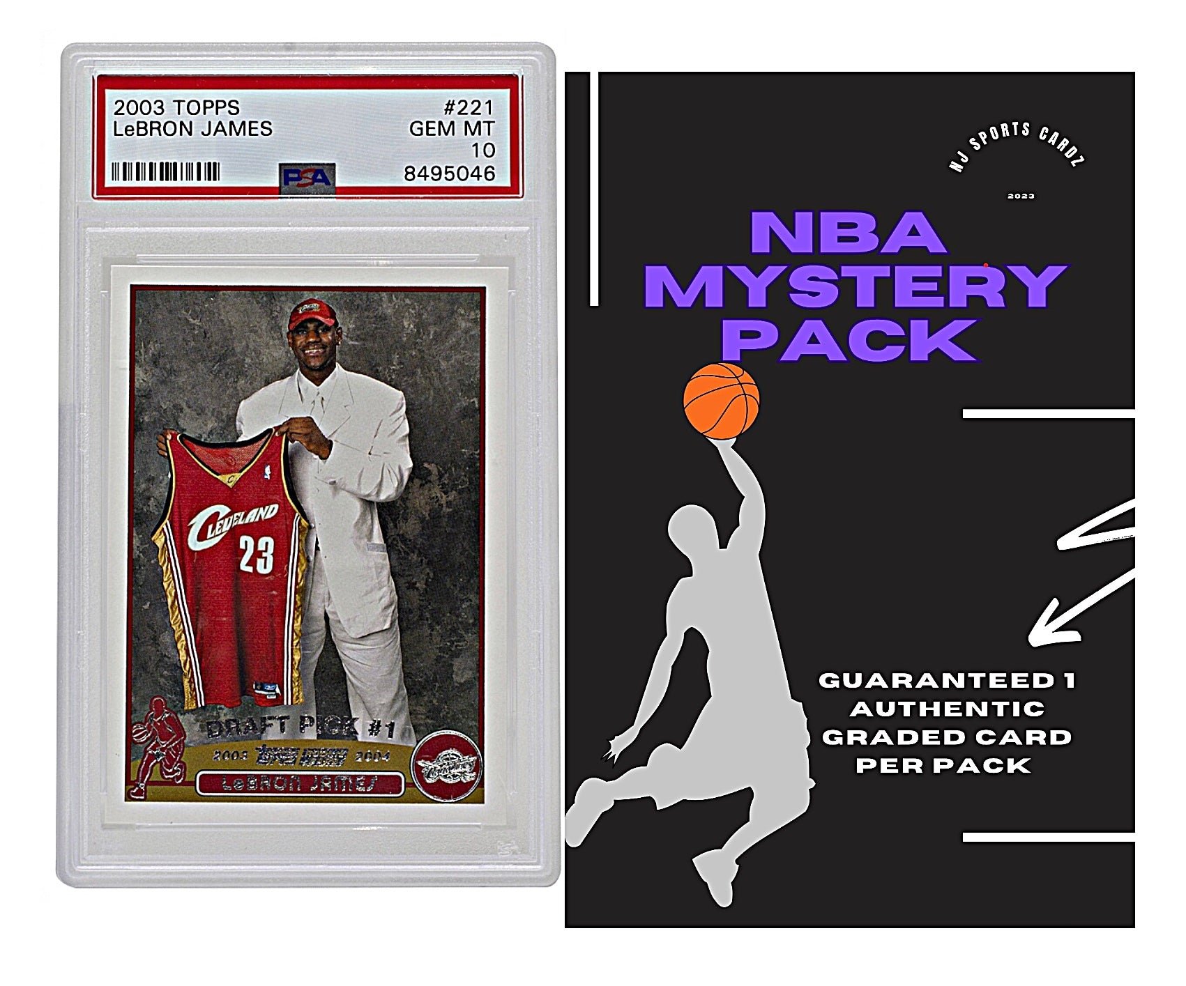PSA Basketball Graded Card Mystery Pack | 1 PSA Graded Basketball Card FL SPORTS CARDS PSA Basketball Graded Card Mystery Pack | 1 PSA Graded Basketball Card FL SPORTS CARDS