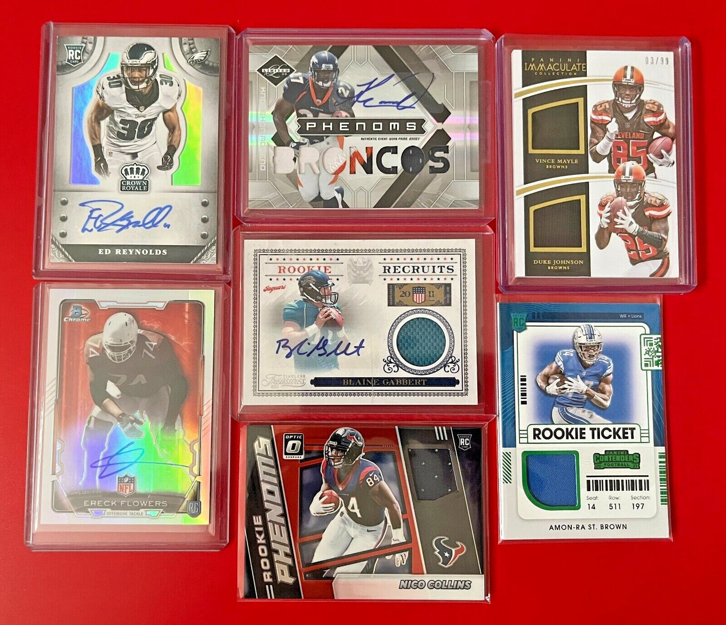 NFL FOOTBALL Hot Packs - 20 Cards - 7 Rookies - Look 4 Autos - Mem - 1/1