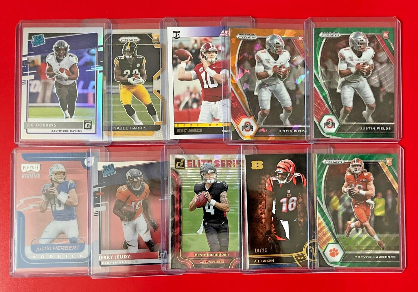 NFL FOOTBALL Hot Packs - 20 Cards - 7 Rookies - Look 4 Autos - Mem - 1/1