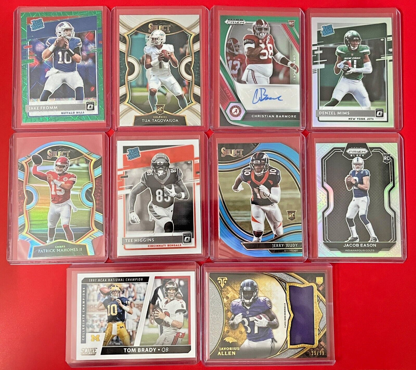 NFL FOOTBALL Hot Packs - 20 Cards - 7 Rookies - Look 4 Autos - Mem - 1/1