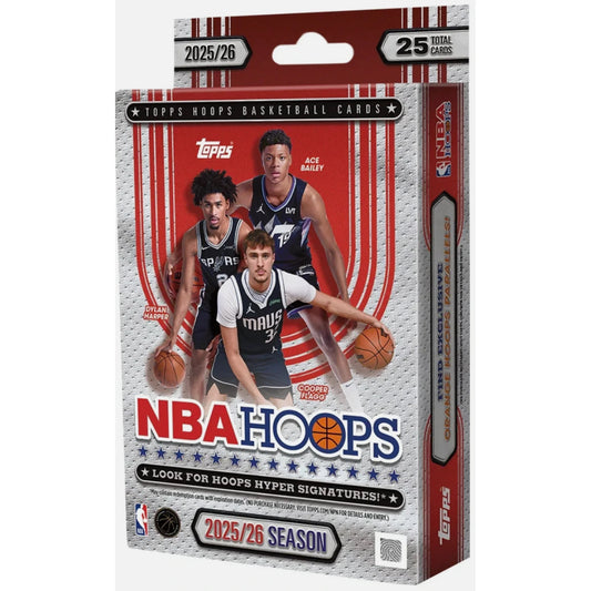 2025–26 Topps Hoops Basketball Trading Cards Hanger Box