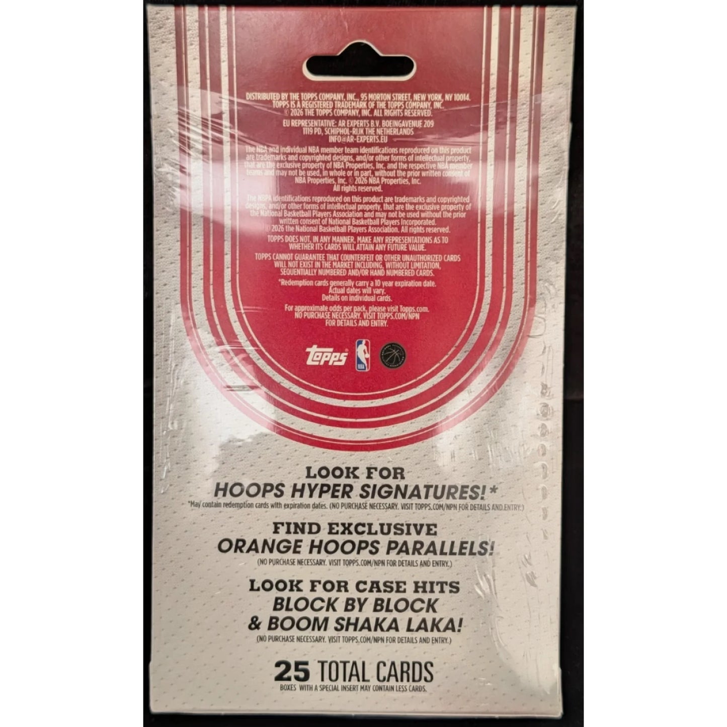 2025–26 Topps Hoops Basketball Trading Cards Hanger Box